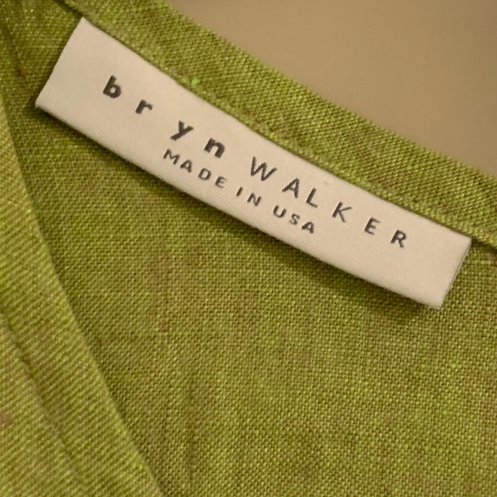 Bryn Walker Linen Bre Cross Dyed Round Neck Lagenlook Tunic Top Size 1X - Picture 11 of 15
